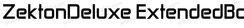 ZektonDeluxe ExtendedBold字体转换